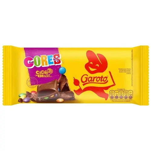 Chocolate Barra Garoto Colors 80G