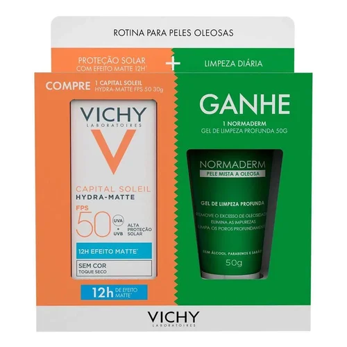 Protetor Solar Capital Soleil Hydra Matte Vichy Fps50 + Normaderm 50G