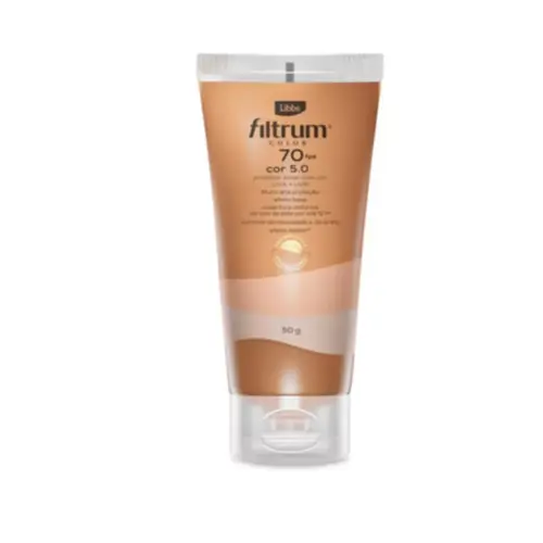 Protetor Solar Sensi Filtrum Fps70 Cor 5.0 50G