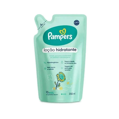Loção Hidratante Pampers Com Girassol Refil 350Ml