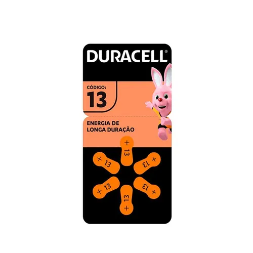 Pilha Duracell Auditiva 13 Size