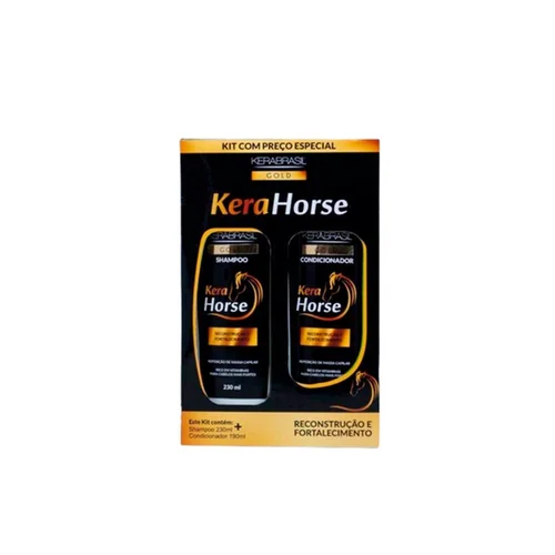 Kit Kerabrasil Kera Horse Shampoo 230ml + Condicionador 190ml