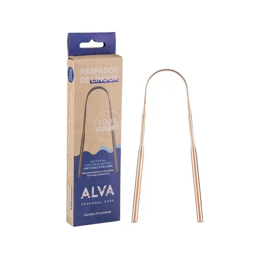 Raspador De Língua de Cobre Alva
