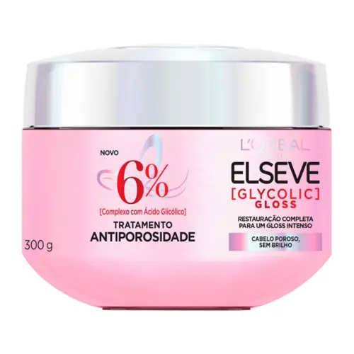 Creme De Tratamento Elseve Glycolic Gloss 300G