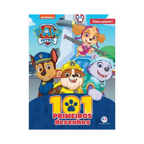 Livro 101 Primeiros Desenhos Patrulha Canina