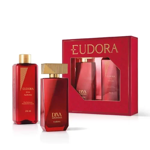 Kit Eudora Fem Diva Esp Col 100Ml+Oleo Corp 200Ml
