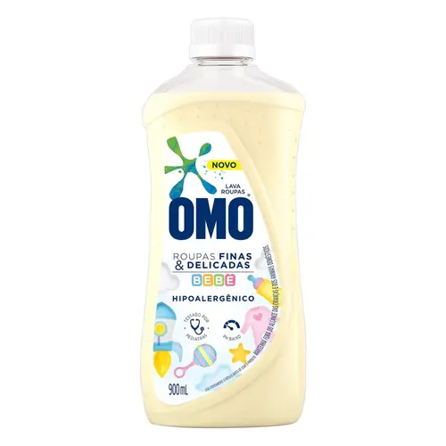 Sabão Líquido Omo Bebê Roupas Delicadas 900ml