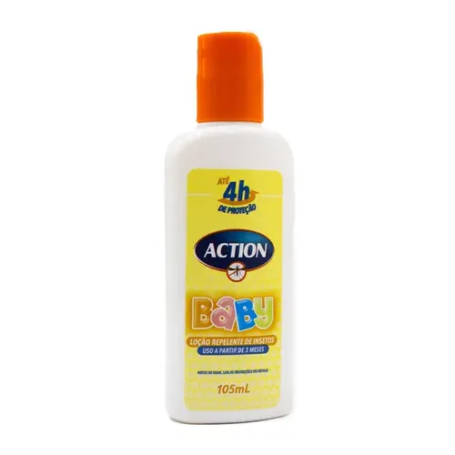 Repelente De Insetos Action Baby a partir de 3 meses Loção 105ml