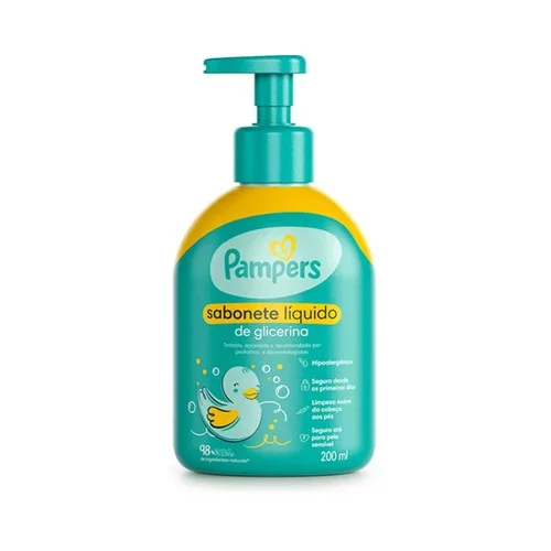 Sabonete Líquido Pampers Com Glicerina 200Ml