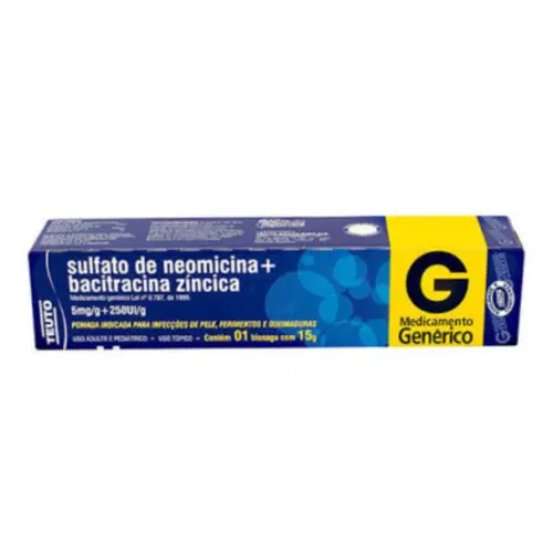 Sulfato De  Neo+Bacitracina Pomada 15G Teuto