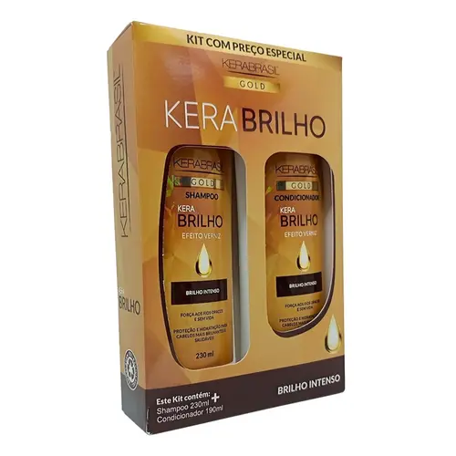 Kit Kerabrasil Verniz Shampoo 230ml + Condicionador 190ml