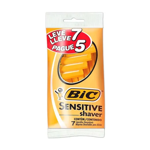 Aparelho de Barbear Bic Sensitive Shaver Leve 7 Pague 5 Unidades