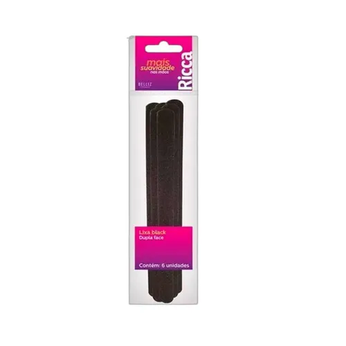 Lixa de Unha Enox Black 6 Unidades Ref 373