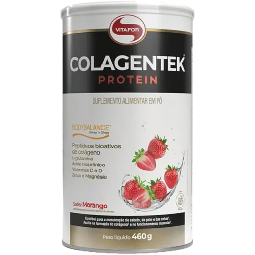 Colagentek Protein Vitafor 460G Morango