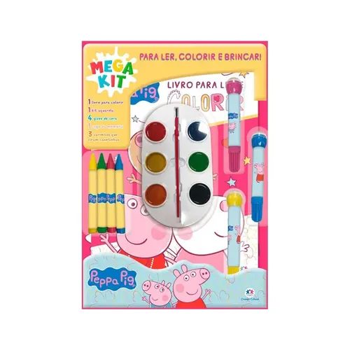 Livro Kit Peppa Pig Ler/Colorir/Brincar