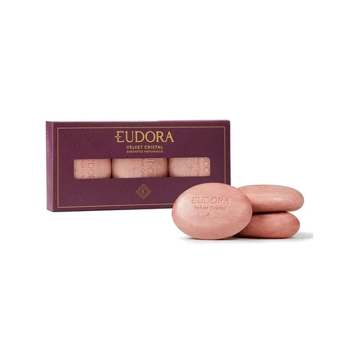 Kit Sabonete em Barra Eudora Velvet 85G 3 Unidades