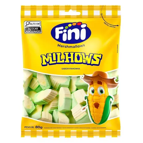Bala Gel Fini Marshmallows Milhows 80G
