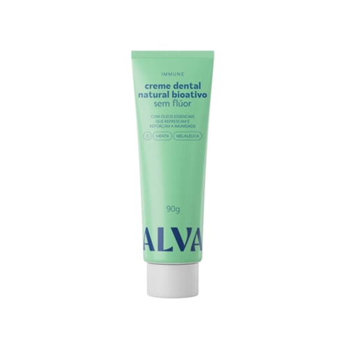Creme Dental Natural Alva Imunne Sem Fluor 90G