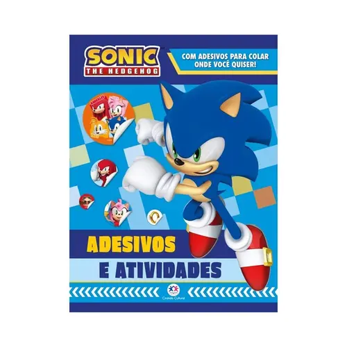 Livro Sonic Adesivos E Atividades