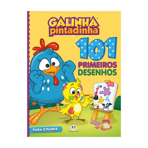 Livro 101 Primeiros Desenhos Galinha Pintadinha