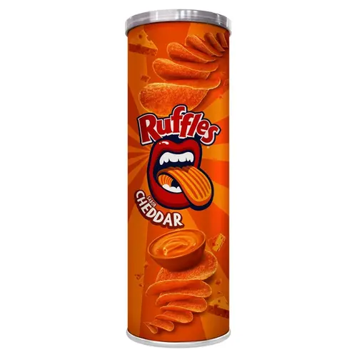 Chips Ruffles Tubo Tira Onda Cheddar 100G