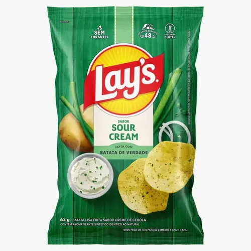 Chips Lays Sour Cream 62g