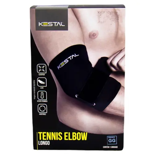 Tennis Elbow Longo Kestal Gg Ksn029 Preto