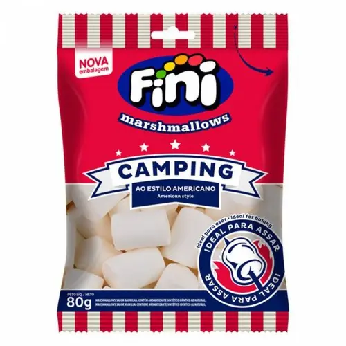Bala Gel Fini Marshmallows Camping 80G