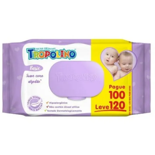 Toalha Umedecida Tropolino Pague100 Leve120