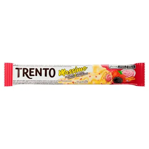 Chocolate Trento Massimo Iogurte E Frutas Vermelhas 25G
