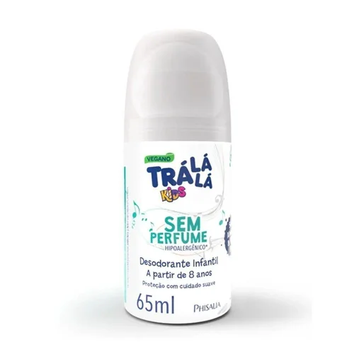 Desodorante Roll-On Infantil Tra La Lá Sem Perfume 65ml
