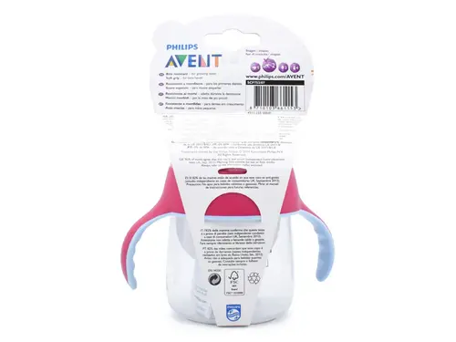 Copo Philips Avent Pinguim Rosa 12 Meses+ 260ml