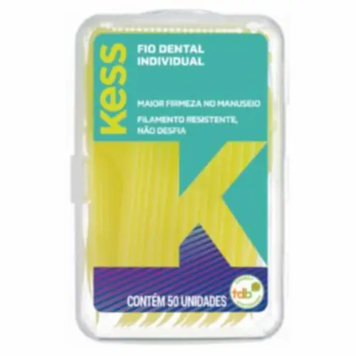Fio Dental Kess Individual 50 Unidades Pote