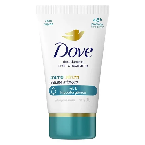 Desodorante Creme Dove Sérum Vit E Previne Irritação 50G