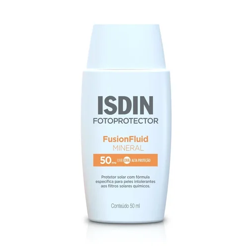 Protetor Solar Mineral Isdin Fusion Fluid Fps50 50Ml