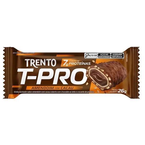 Chocolate Trento T-Pro Amendoim C/Cacau Ao Leite 26G