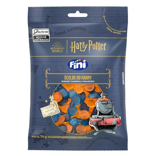 Bala Gel Fini Harry Potter Oculos 70G