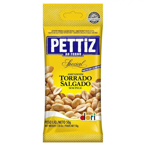 Amendoim Torrada E Salgada Pettiz Special 50G