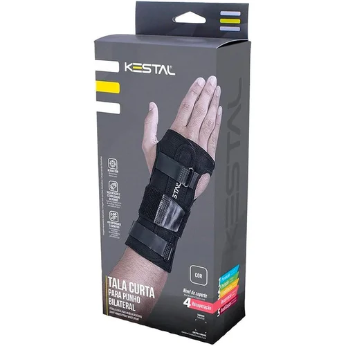 Tala Curta Para Punho Bilateral Kestal M Ksn032 Preto