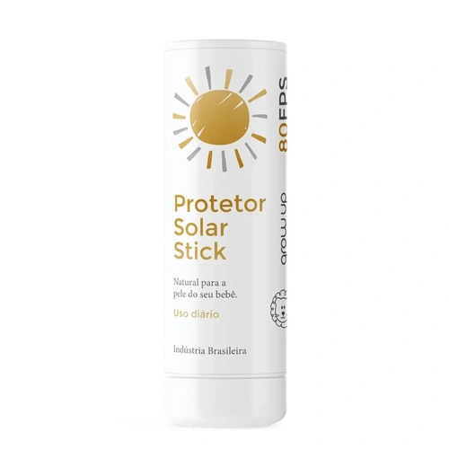 Protetor Solar Infantil Growup Fps80 Stick Em Bastao 15G