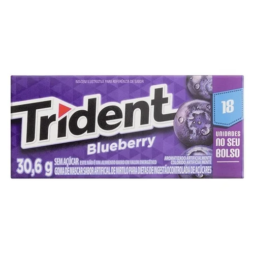 Chiclete Trident 18S Blueberry