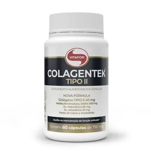 Colagentek Ii Vitafor 60 Cápsulas 790Mg