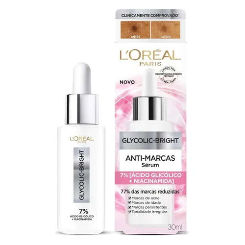 Sérum Facial Anti Marcas Loréal Paris Glycolic Bright 30ml
