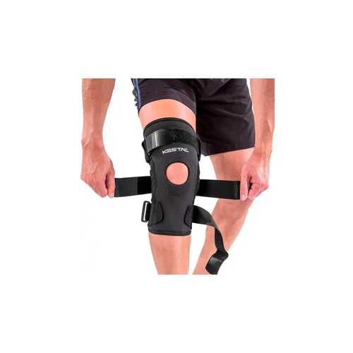 Joelheira Articula C/Cintas Cruzadas Kestal Gg Ksn038 Preto