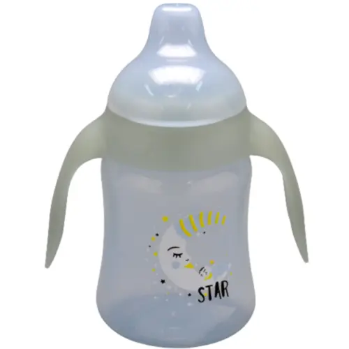 Copo Antivazamento Lolly Star 250Ml Azul