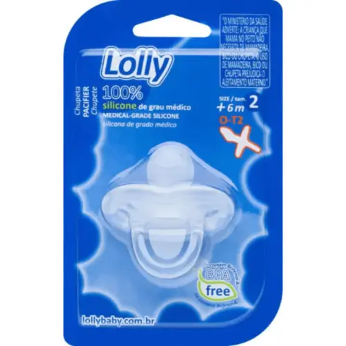 Chupeta Lolly 6015 F2 100% Silicone Neutra
