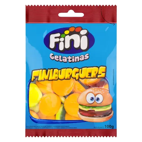 Bala Gel Fini Burguers 100G