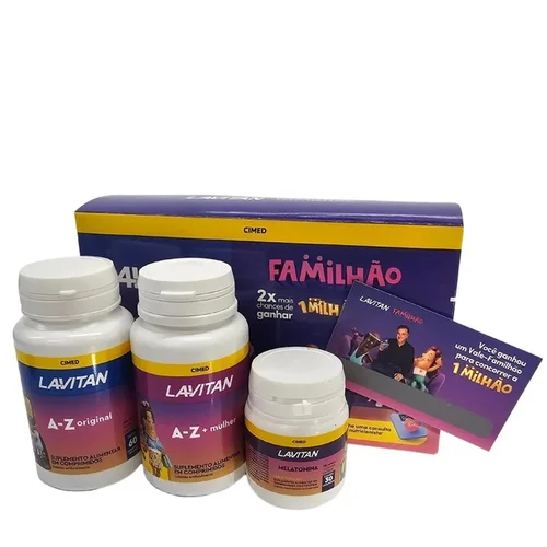 Kit Lavitan Familhão Az Original+Az Mulher+Melatonina 150Cpr