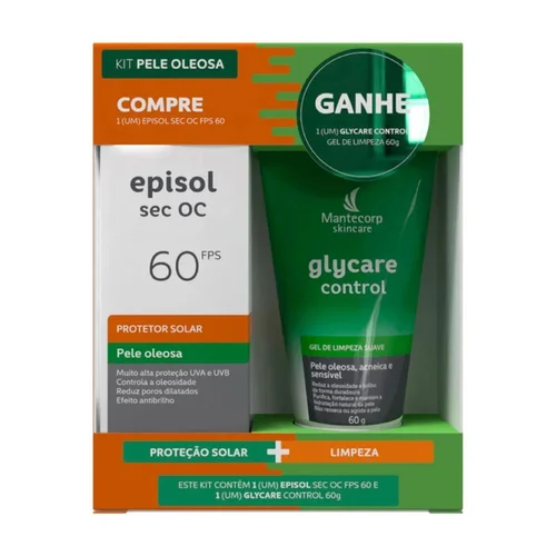 Protetor Solar Episol Sec Oc Fps60 + Glycare Control 60Ml
