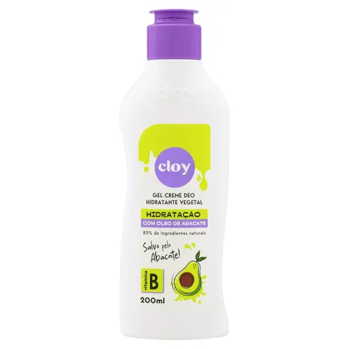 Hidratante Corporal Gel Creme Cloy Vitamina B 200ml